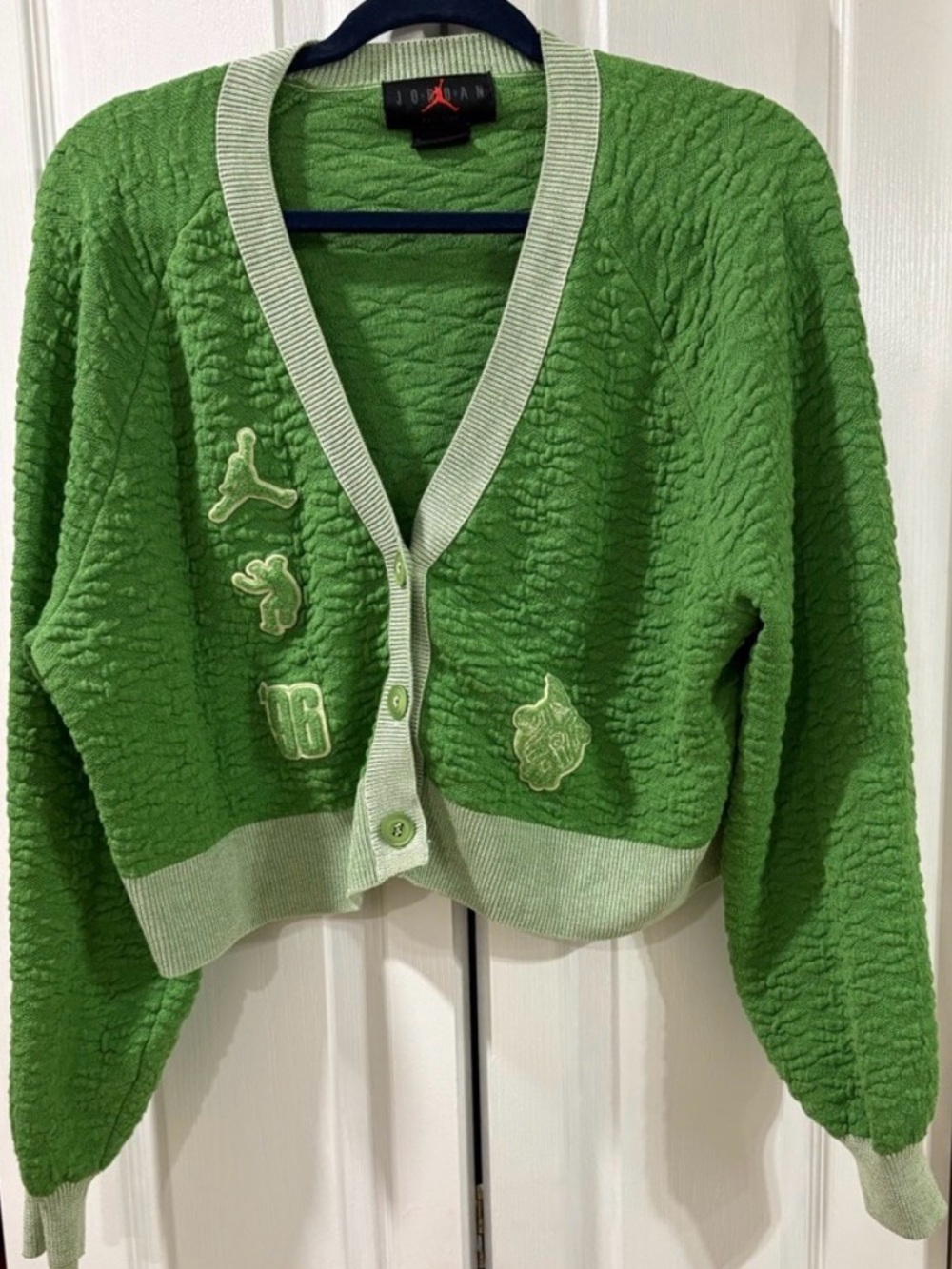 Womens Jordan Oversized Cropped Cardigan